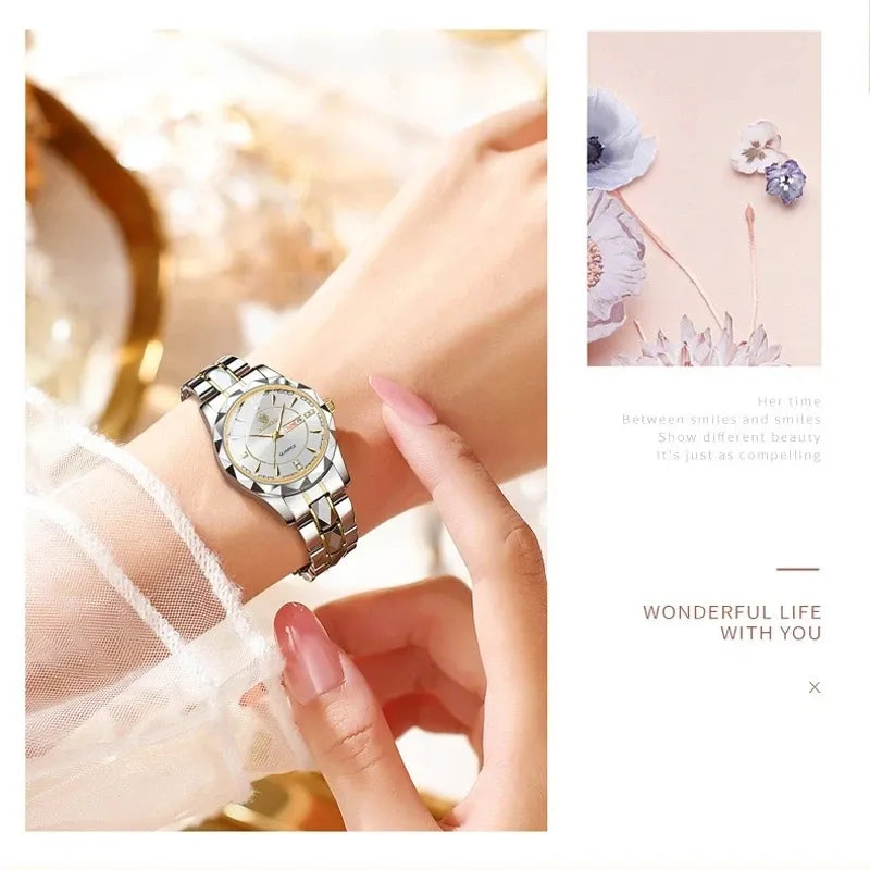 Luxury His & Hers Couple Watches -Anniversary Gift for Men Women