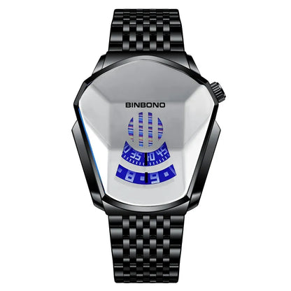 Limited‑Edition 44 mm Quartz Watch | Sleek Brushed Steel, Minimal Design, 30 m Splash‑Proof