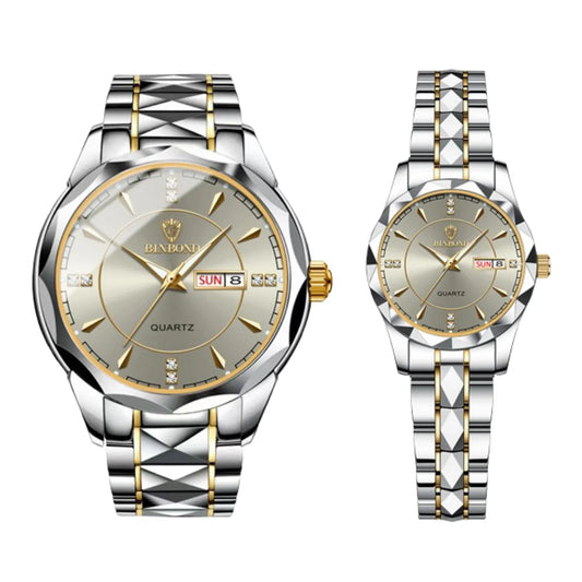 Luxury His & Hers Couple Watches -Anniversary Gift for Men Women